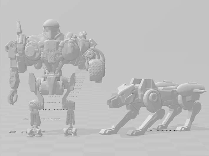 Panther robot miniature model scifi games dnd rpg 3d printed 