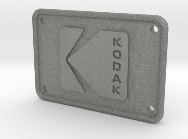 Kodak Logo Patch Textured - Holes 3d printed