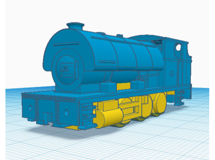 N Gauge Peckett OQ Class 0-6-0 "Mardy Monster" 3d printed N-Drive Chassis fit