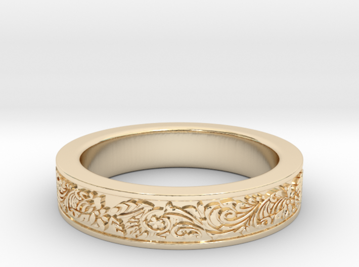 Celtic Wedding Ring 10 3d printed
