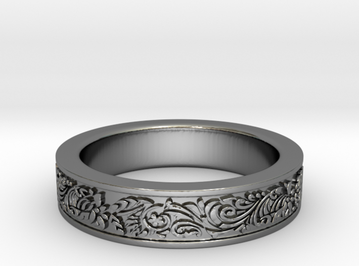 Celtic Wedding Ring 8.5 3d printed