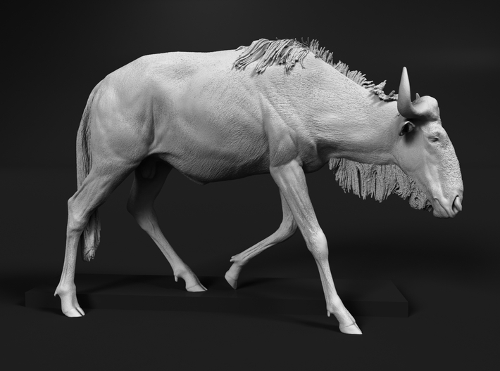Blue Wildebeest 1:87 Male on uneven surface 1 3d printed 