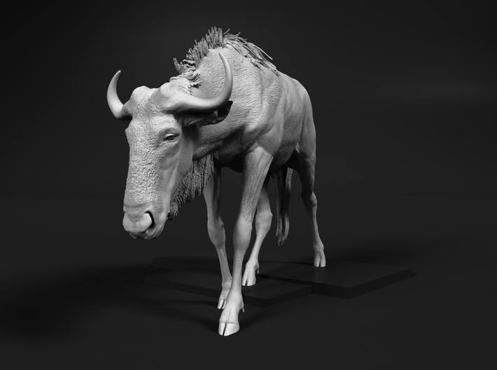 Blue Wildebeest 1:72 Male on uneven surface 2 3d printed