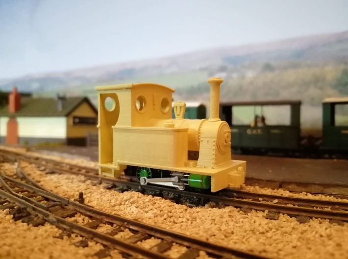 Avonside style 0-4-0 body 3d printed Model is slightly smoothed and painted in primer