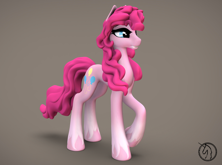 MLP Pinkie Pie (Classic, 15.4 cm / 6 in tall) 3d printed 