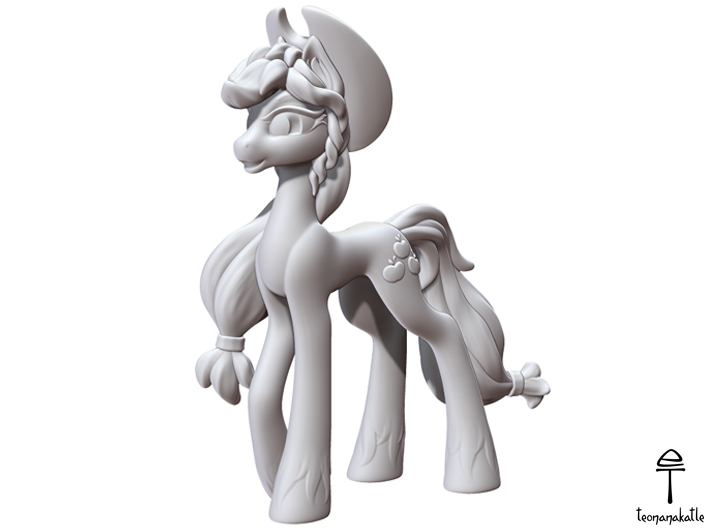 Applejack My Little Pony (Plastic, 8.4 cm tall) 3d printed