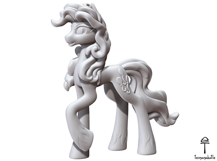 Pinkie Pie My Little Pony (Plastic, 7.9 cm tall) 3d printed