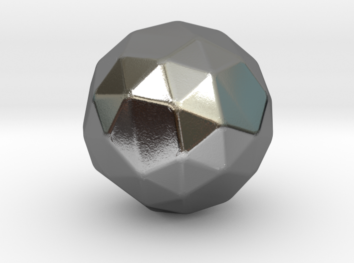 Snub Cube (dextro) - 10mm - Rounded V2 3d printed