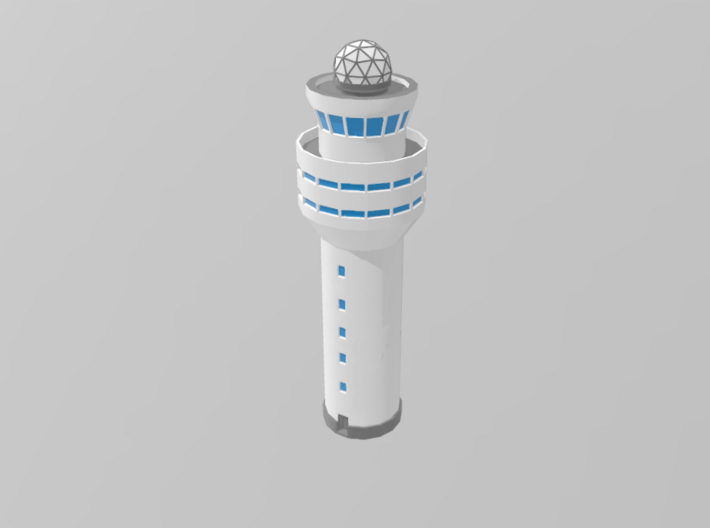 Generic Round ATC Tower 1/200 3d printed