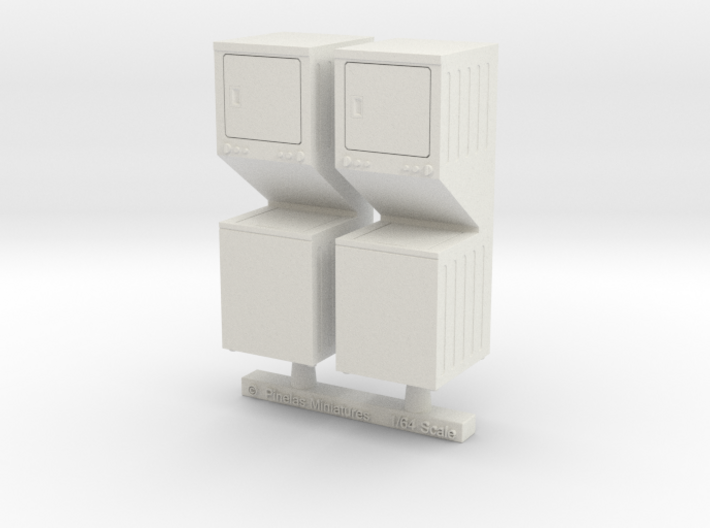 Washer Dryer Combo 01. 1:64 Scale (S) 3d printed
