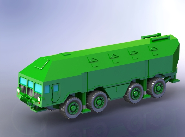 MaZ 543 Reduit Mobile Bunker Truck (driving) 1/144 3d printed