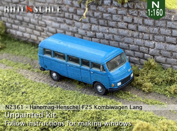 Hanomag-Henschel F25 Kombiwagen Lang (N 1:160) 3d printed