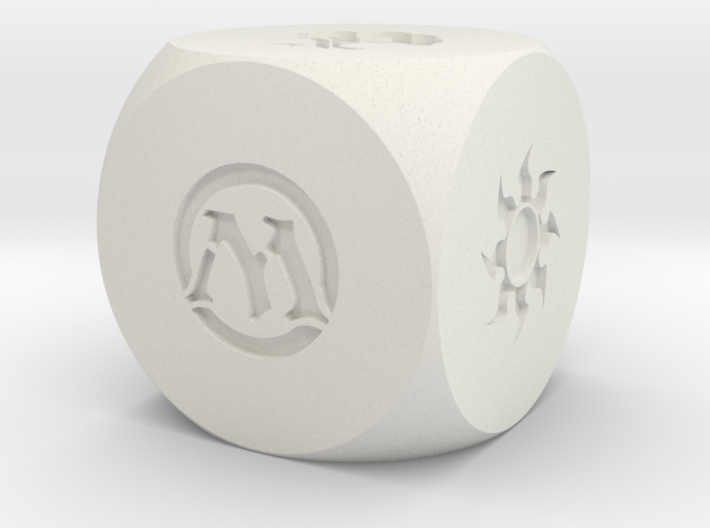 Magic The Gathering Mana D6 Die 14mm Round 3d printed