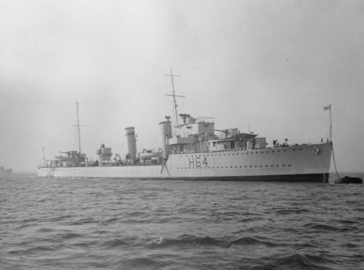 Nameplate HMS Duchess 3d printed D-class destroyer HMS Duchess.