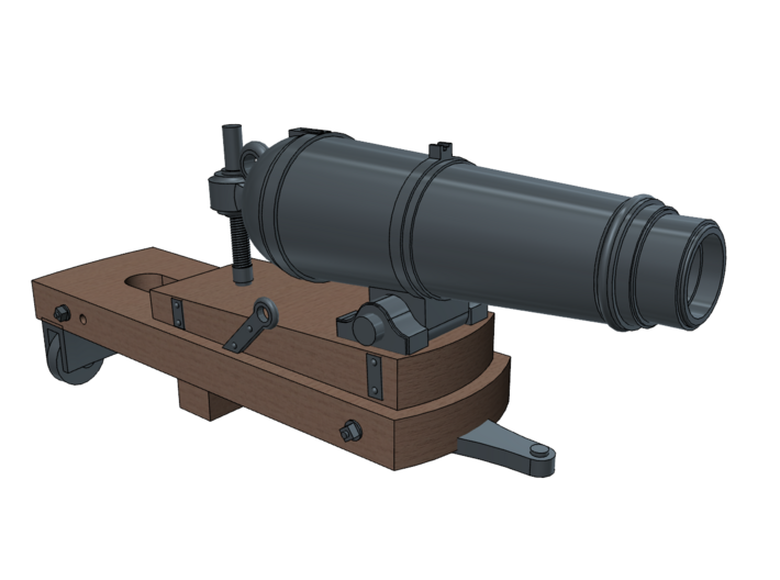 1/32 USS Constitution 32-pounder Carronades 3d printed Painting suggestion.