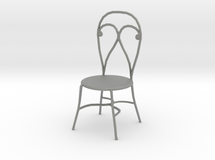 Dollhouse Miniature Chair 'Finer Fare' 3d printed