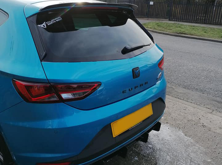 Leon Cupra Bootlatch "S" Badge - Mount Part 3d printed Thanks Terri for this shot! Looks awesome