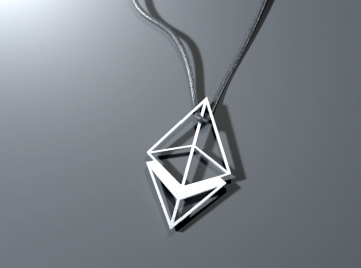 Ethereum Merge celebration Necklace 3d printed