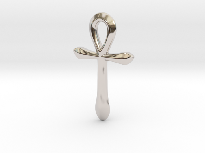 Ankh pendant, simple (Au, Ag, Pt, Bronze, Brass) 3d printed