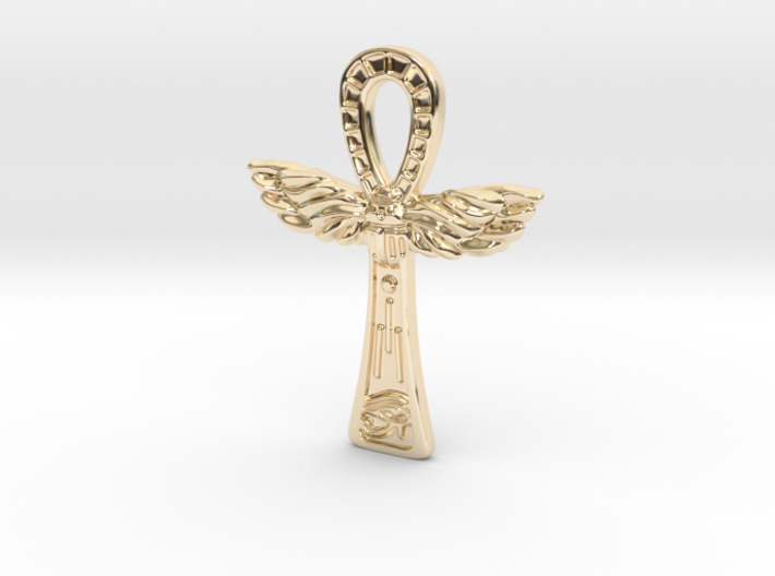 Ankh pendant (Au, Ag, Pt, Bronze, Brass) 3d printed