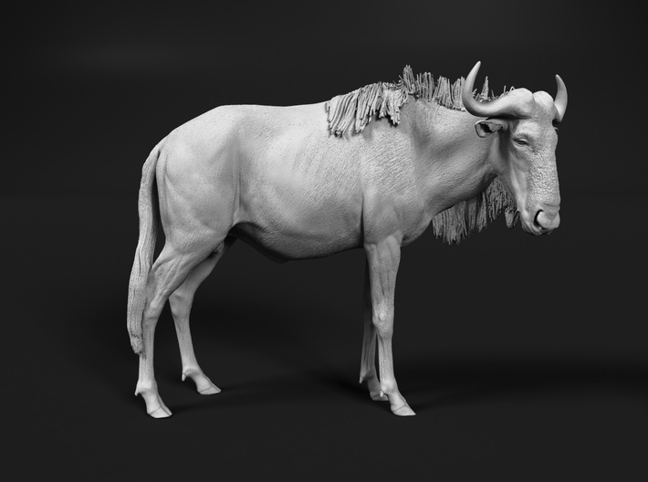 Blue Wildebeest 1:15 Standing Male (mirrored) 3d printed
