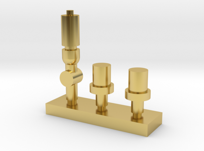 OO Scale NWR #4 Whistle and Safety Valves 3d printed