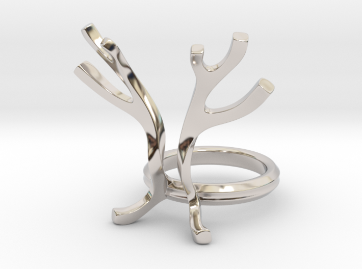 Antlers ring (all sizes) 3d printed