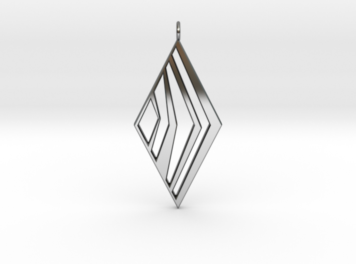 Ribbed Diamond E 3d printed