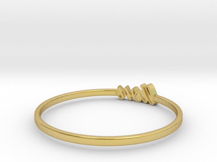 Astrology Ring Lion US7/EU54 3d printed Polished Brass Leo / Lion ring