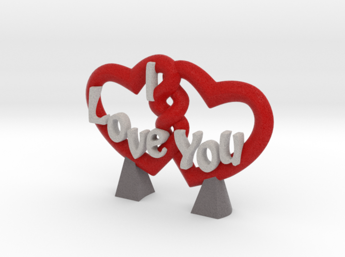 Embrace of Hearts 3d printed