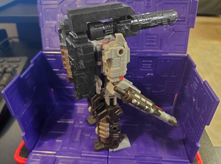 Upgrade for WFC Siege Megatron 3d printed Finished, painted