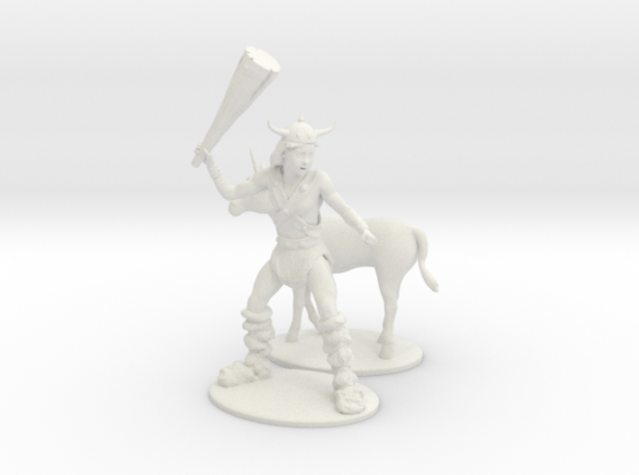 Bobby the Barbarian &amp; Uni Miniatures 3d printed