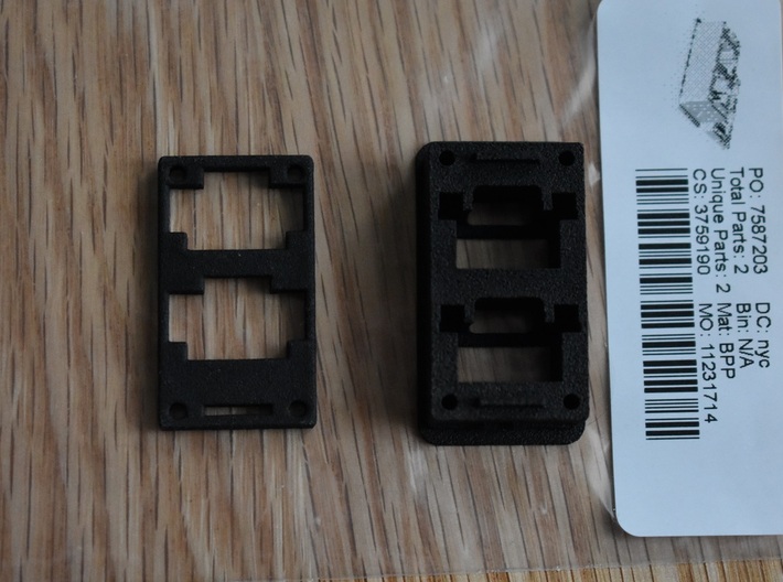 USB QC4.0 Switch Blank 3d printed PA12, parts