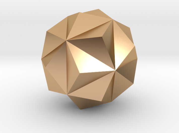 Small Triambic Icosahedron - 10 mm 3d printed