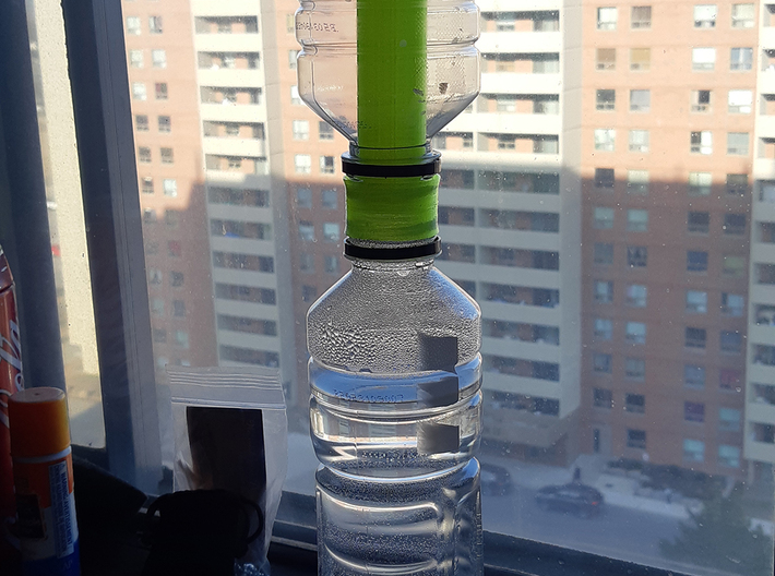 Solar Still Water Purification w/ Powerade Bottles 3d printed 