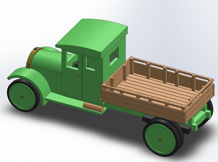 N 1927 WHITE STAKEBED TRUCK 3d printed