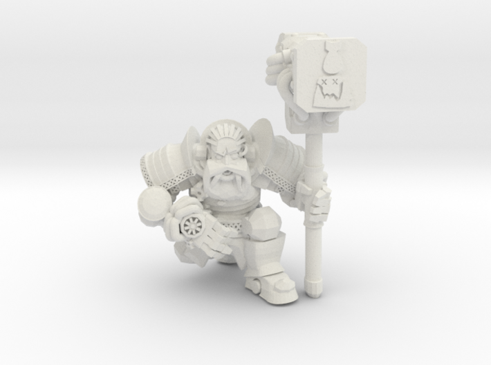 Space Dwarf Hammerer 3d printed