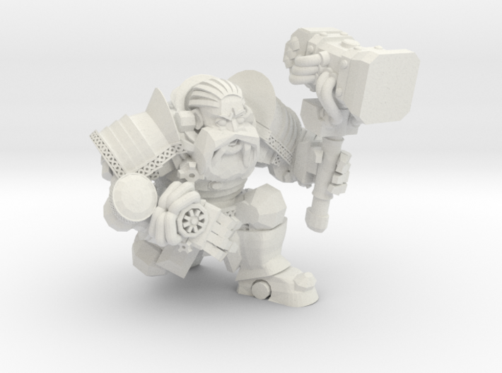 Space Dwarf Hammerer 3d printed