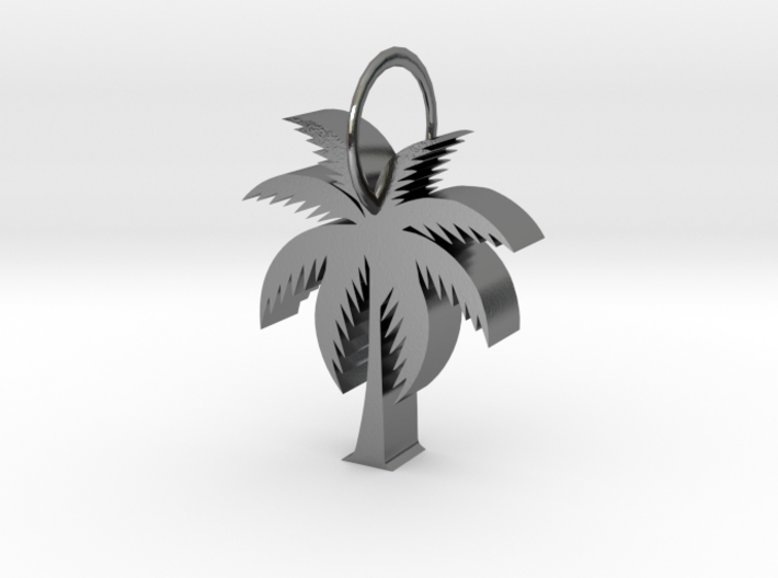 Palm Tree Pendant 3d printed
