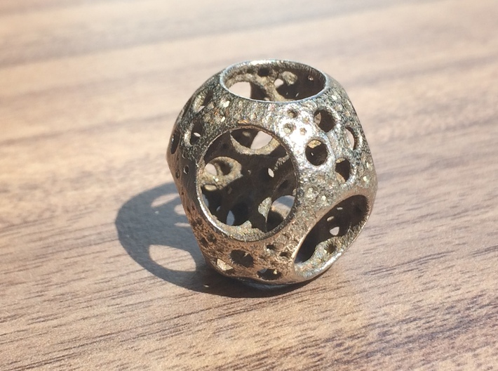 Apollonian Octahedron Mini 3d printed Stainless Steel