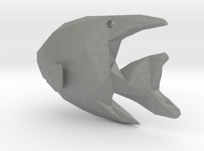 Angelfish - Ocean Charm Origami 3D Pendant 3d printed