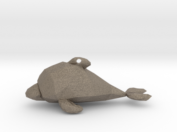 Dolphin - Ocean Charm Triangle 3D Pendant 3d printed