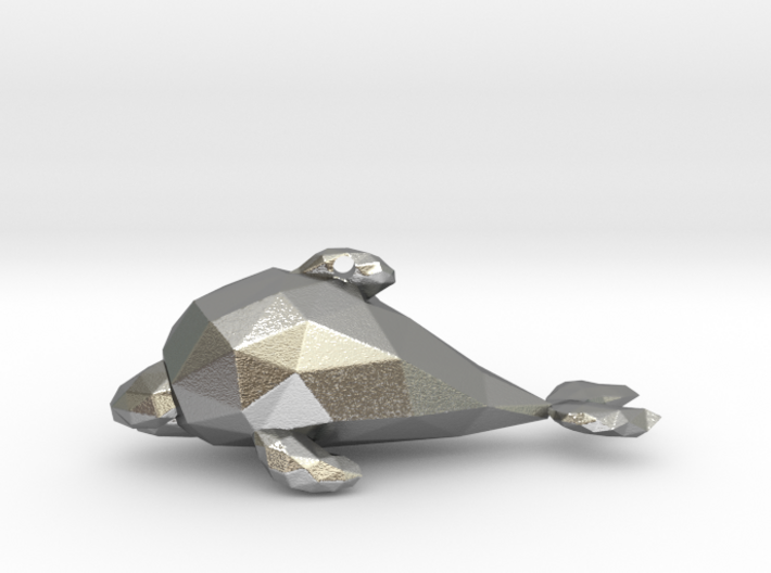 Dolphin - Ocean Charm Triangle 3D Pendant 3d printed