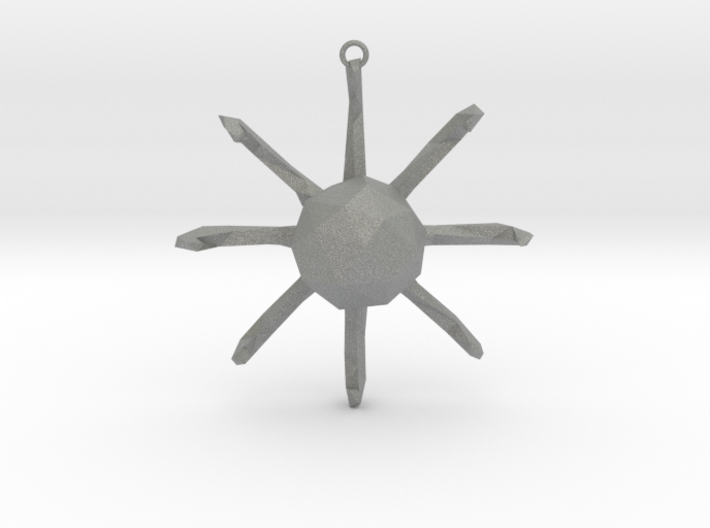 Octopus - Nautical Charm Faceted 3D Pendant 3d printed