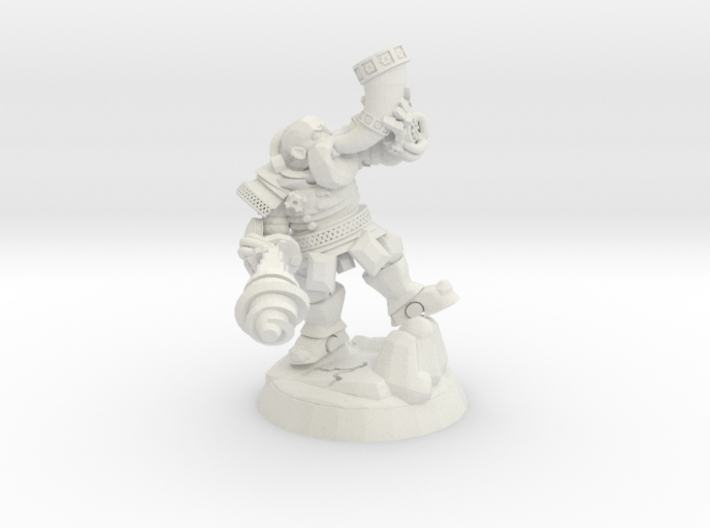 Space Dwarf Hornblower 3d printed