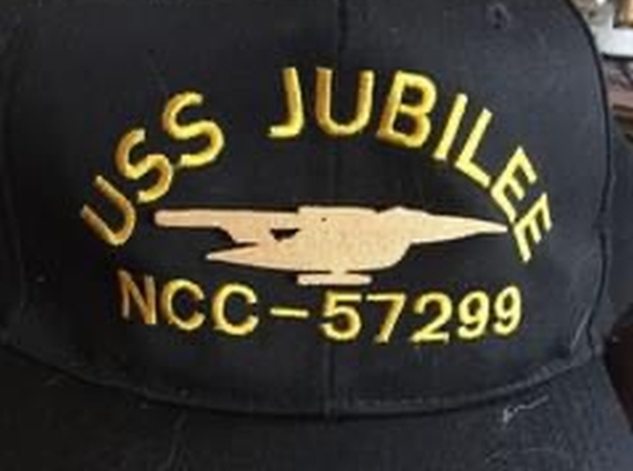 New Orleans Class Silhouette Pin 3d printed Pin on the front of a Baseball cap. Picture by  Wdavis1701.