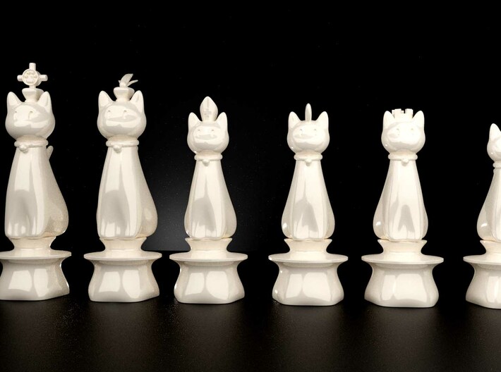 Cat Kingdom 3d printed The White pieces