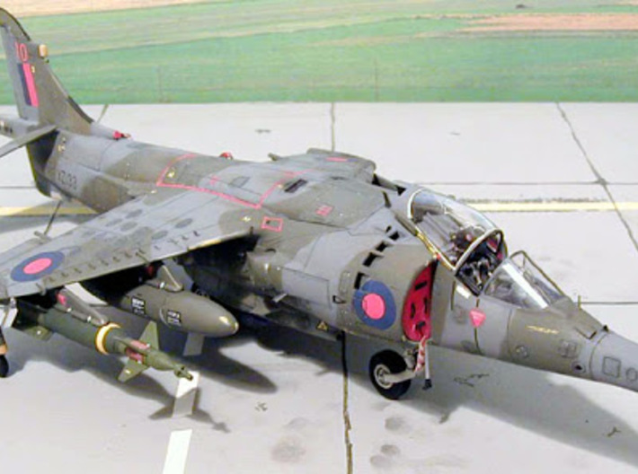 Nameplate Harrier GR.3 3d printed 