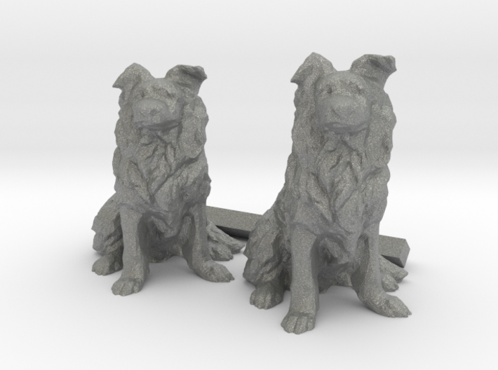 22mm Border Collies 3d printed This is a render not a picture