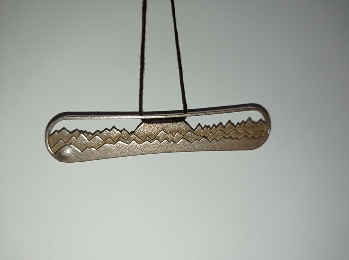Snowboard Necklace 3d printed